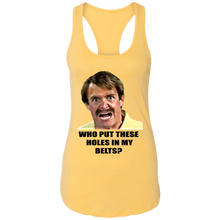 Load image into Gallery viewer, "NO Holes" Light Colored Ladies Ideal Racer Tank