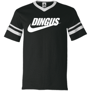 "Just Dingus" Stripe Sleeve Jersey Tees