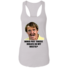 Load image into Gallery viewer, "NO Holes" Light Colored Ladies Ideal Racer Tank