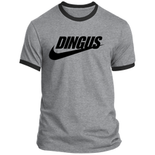 Load image into Gallery viewer, &quot;Just A Dingus&quot;  Light Color Ringer Tees ~ ONLY 7 LEFT!