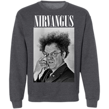 Load image into Gallery viewer, Black/Grey &quot;NIRVANGUS&quot; Crewneck Sweaters! Limited Supply!