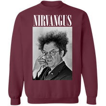 Load image into Gallery viewer, Black/Grey &quot;NIRVANGUS&quot; Crewneck Sweaters! Limited Supply!