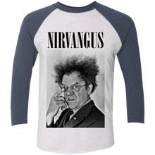 Load image into Gallery viewer, Limited Edition &quot;NIRVANGUS&quot; Baseball Raglan Tees!