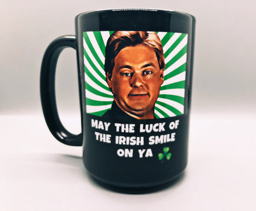 Irish Greetings Black Mug 15 oz - ONLY 10 AVAILABLE